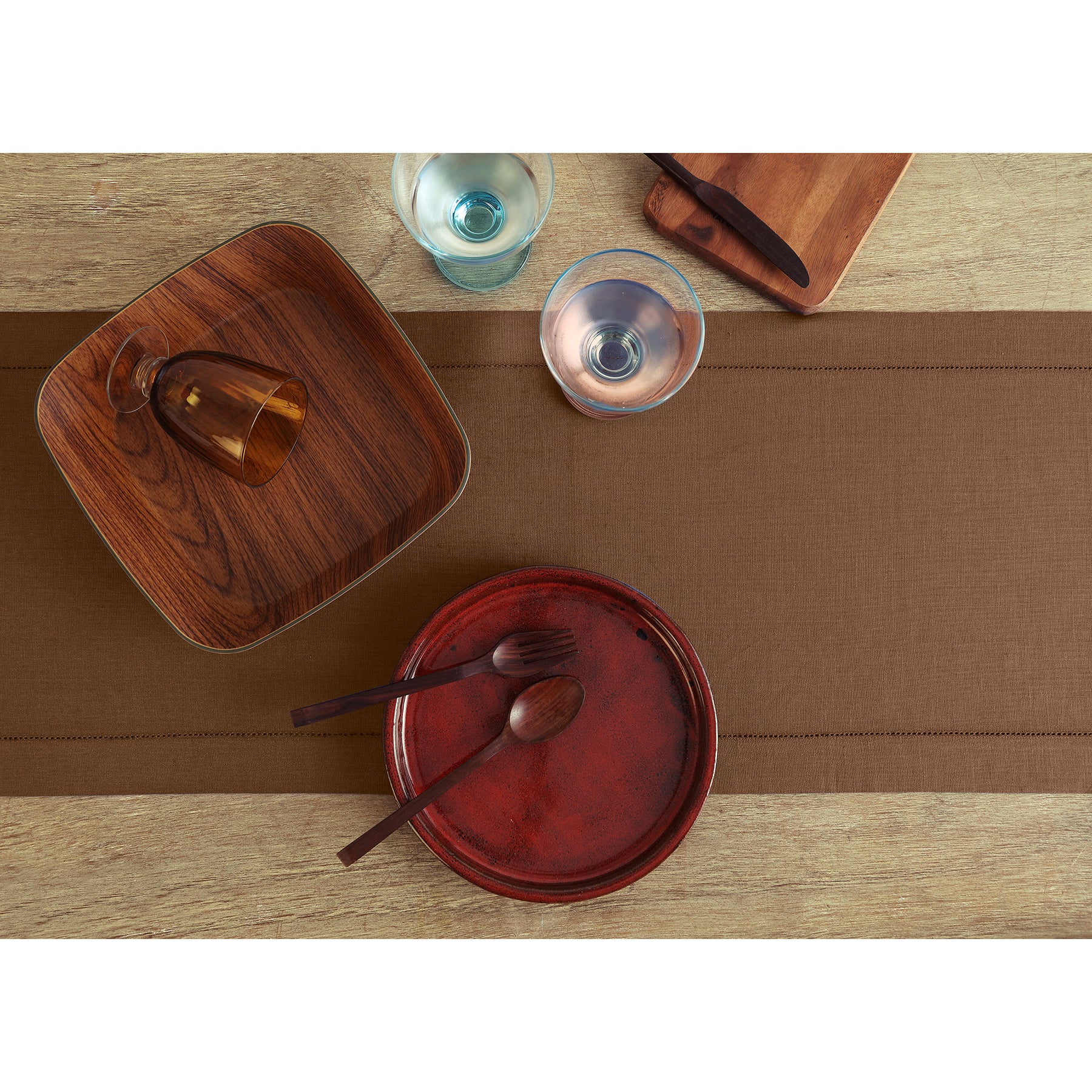 Elegant Classic Hemstitch Table Runner - Premium Linen Dining Decor for Weddings, Parties & Home Styling