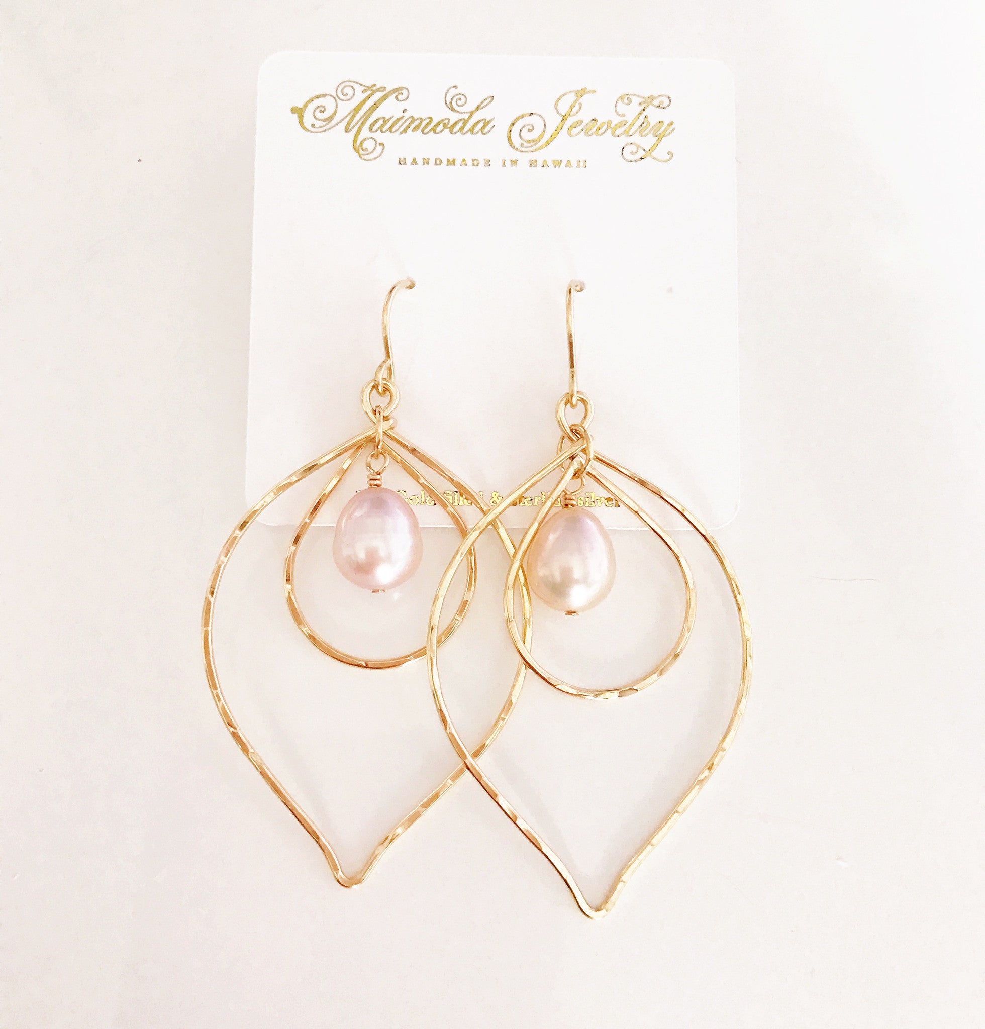 Pink Pearl Earrings for Women - Elegant Kina Style Dangle Earrings (E338) - Perfect for Weddings, Parties & Special Occasions