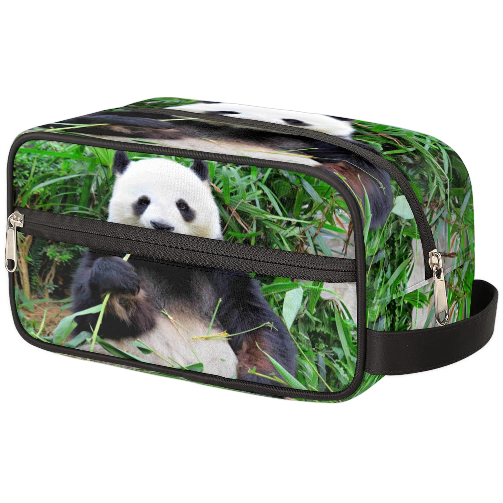 Funny Panda Travel Toiletry Bag for Women & Men - Waterproof Cosmetic Organizer & Makeup Bag with Large Capacity | Perfect for Shaving Kit, Toiletries & Travel Accessories | Ideal for Camping, Gym & Vacation Trips