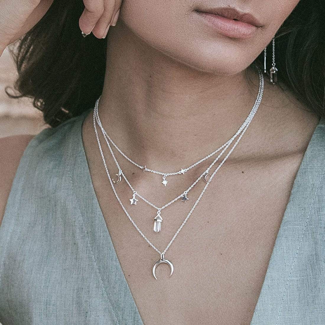 Celestial Star Necklace for Women - Elegant Gold & Silver Zodiac Pendant Jewelry - Perfect for Birthday, Anniversary Gifts & Everyday Wear