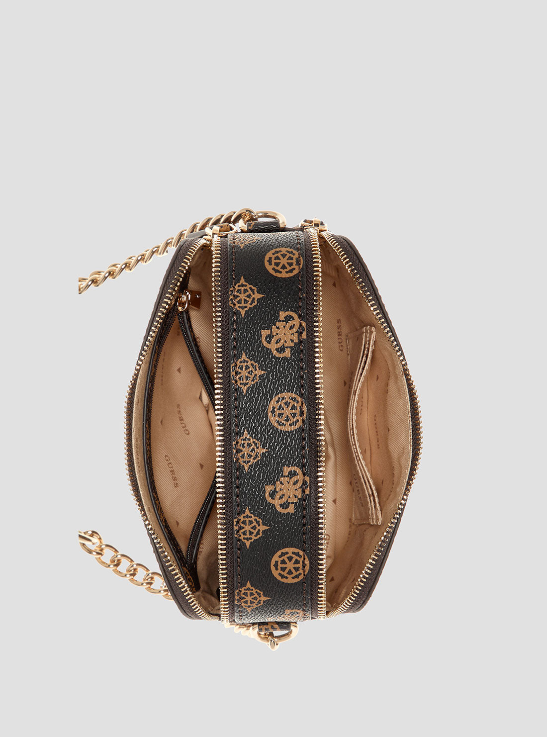 Noelle Brown Leather Camera Bag with Logo - Stylish & Durable for Travel, Photography & Everyday Use