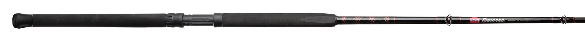 Rampage® Conventional Boat Rod - Heavy Duty Saltwater Fishing Rod for Offshore & Inshore Angling - Perfect for Trolling, Bottom Fishing & Casting