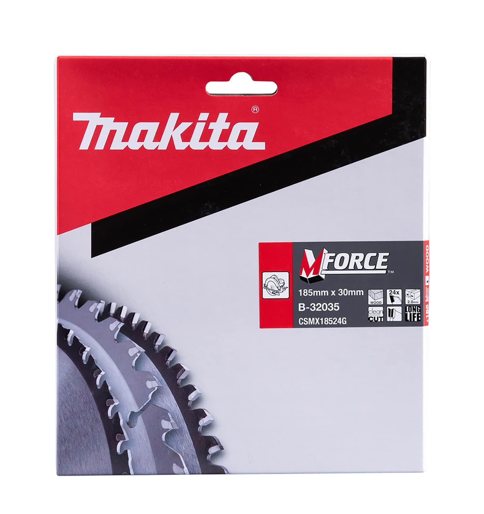 B-32035 M-Force 7.3-Inch 30mm 24-Tooth Circular Saw Blade - Premium Cutting Tool for Wood, Plastic & Soft Metal - Perfect for DIY Projects, Carpentry & Home Renovations
