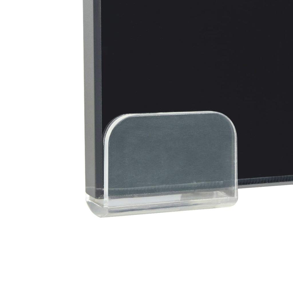 FAMIROSA Clear Glass Monitor Stand Riser - 15.7