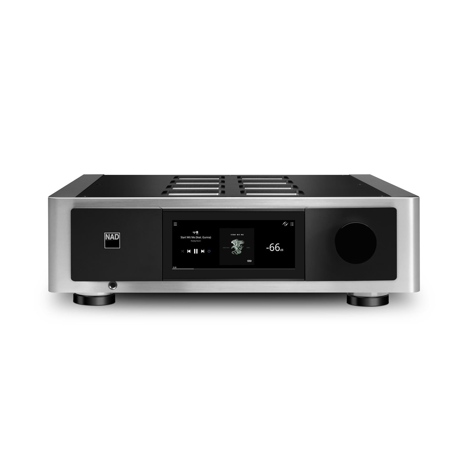NAD M33 V2 BluOS Streaming Integrated Amplifier - High-End Digital Audio System for Home Theater & Music Listening | Perfect for Audiophiles & Hi-Fi Enthusiasts