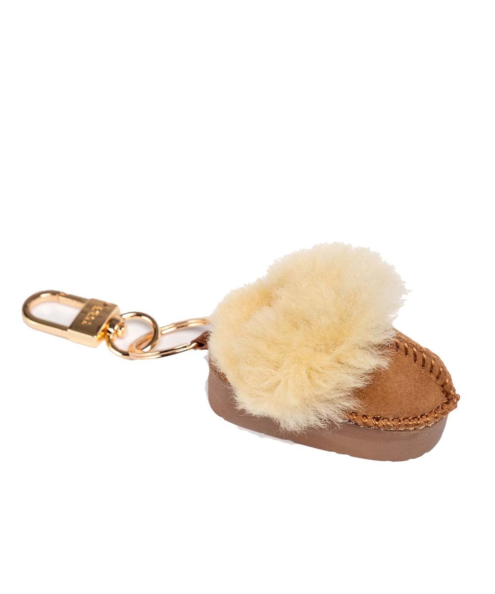UGG Scuff Keyring - Genuine UGG Keychain with Soft Shearling for Keys, Bags & Gifts - Perfect for Everyday Use, Travel & Fashion Accessories