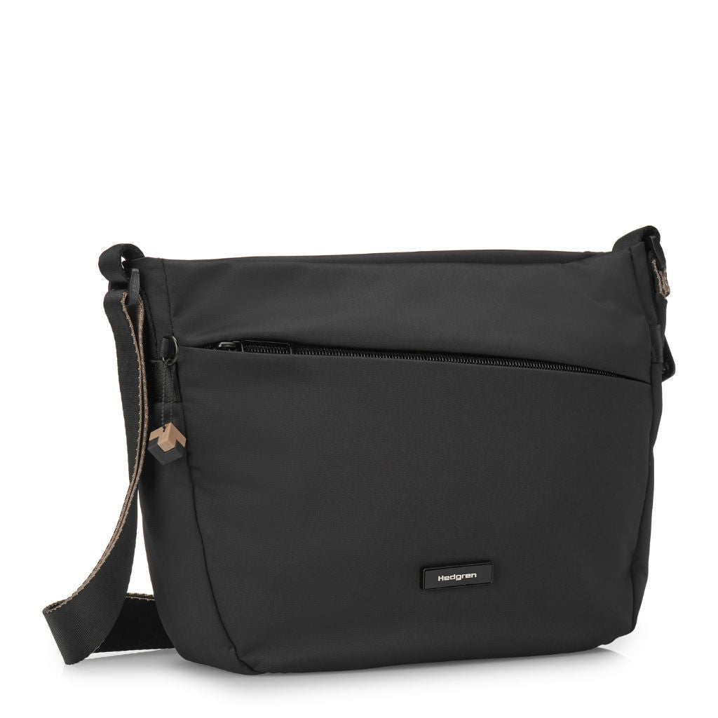 Hedgren Gravity Medium Crossbody Shoulder Bag for Women - Lightweight & Durable Travel Purse, Perfect for Work, Shopping & Daily Use - Black