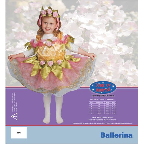 Ballerina Costume Set for Little Girls - Dress Up America | Kids Dance Outfit for Ballet Recitals & Playtime
