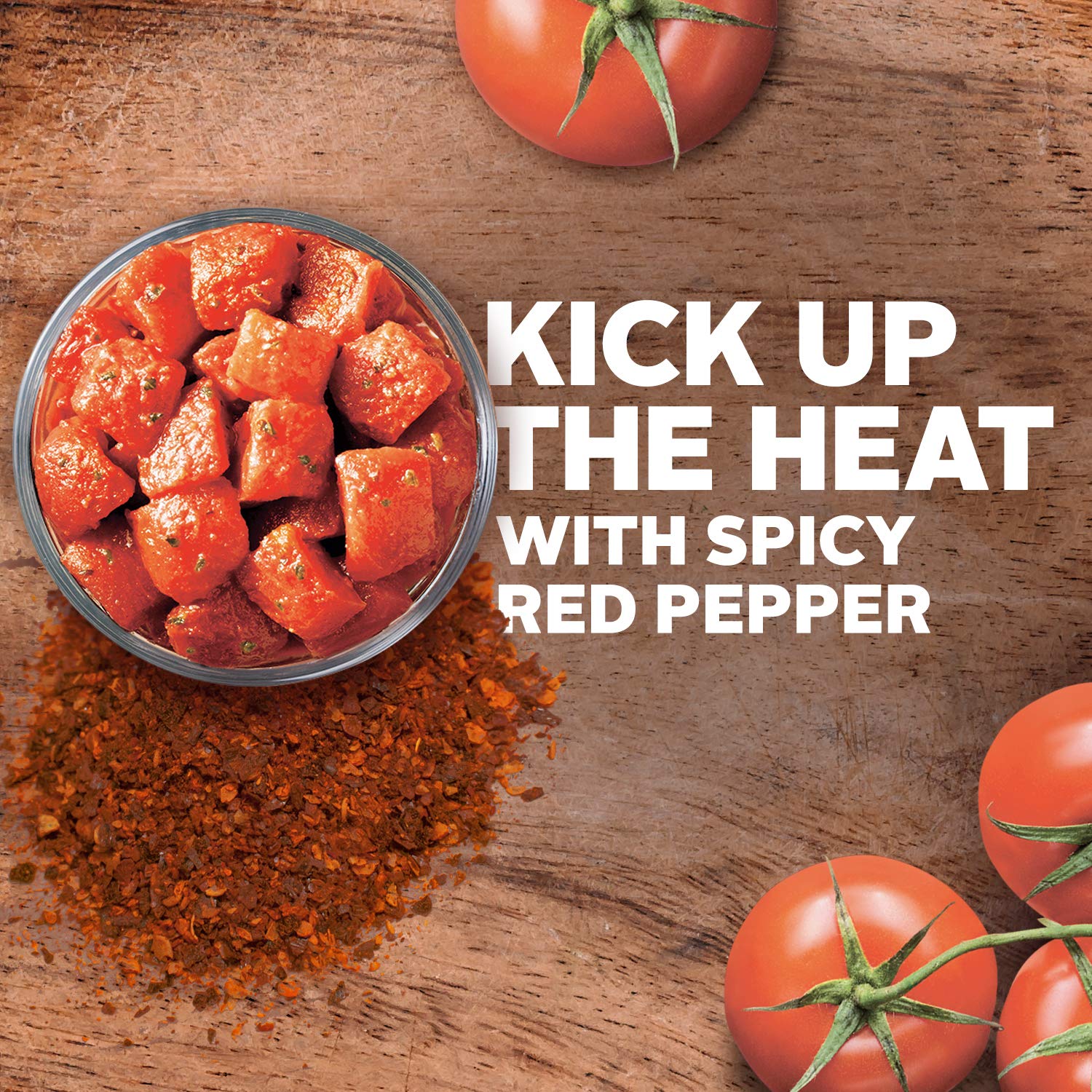 Hunt's Diced Tomatoes with Spicy Red Pepper, 14.5 oz (Pack of 12) | Premium Canned Tomatoes for Chili, Pasta, Soups & Mexican Recipes | Perfect for Cooking, Meal Prep & Pantry Stock