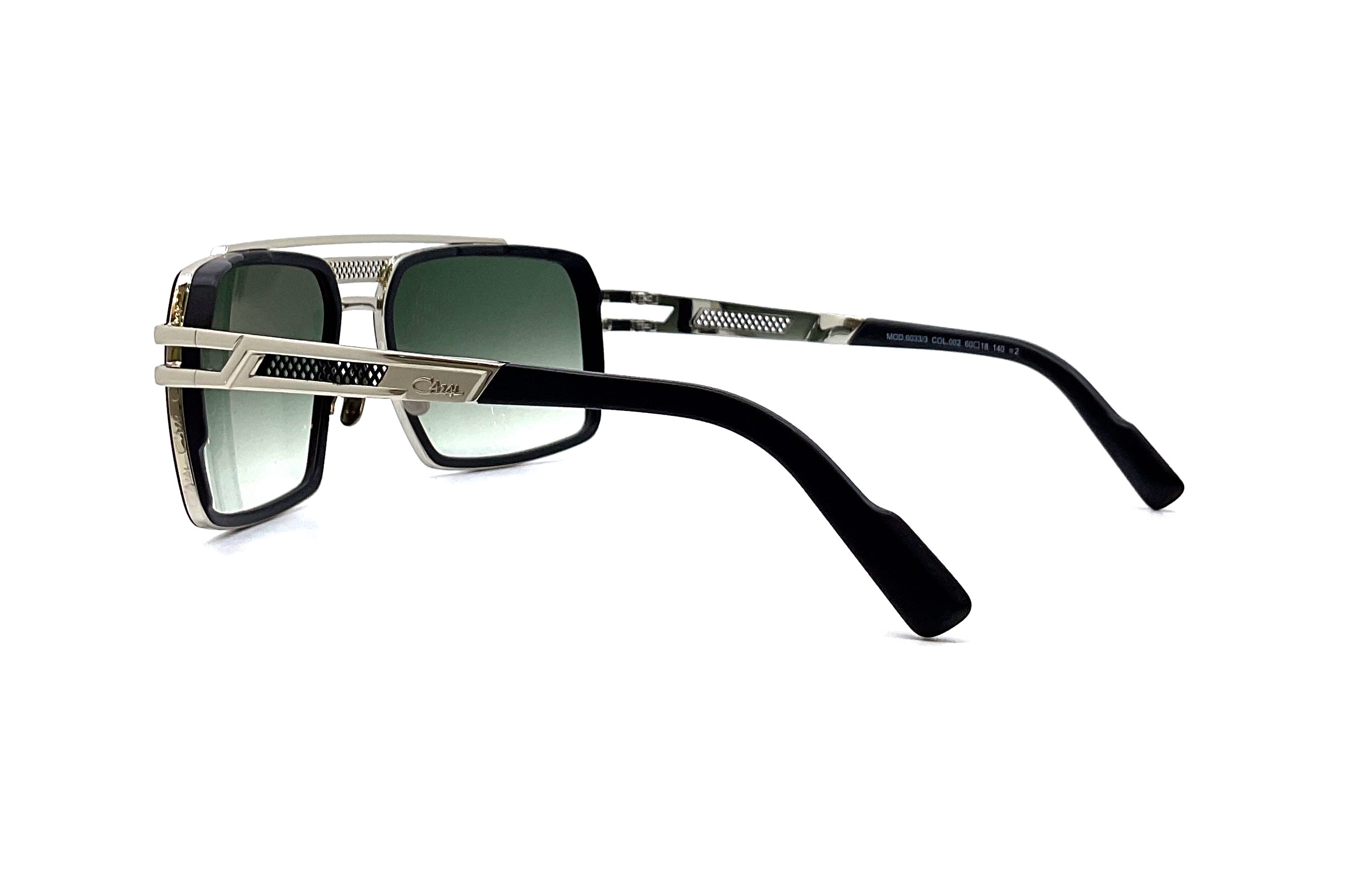 Cazal 6033/3 Sunglasses - Black/Silver Matte Frame - UV Protection - Retro Style for Men & Women - Perfect for Outdoor Activities & Fashion Statements