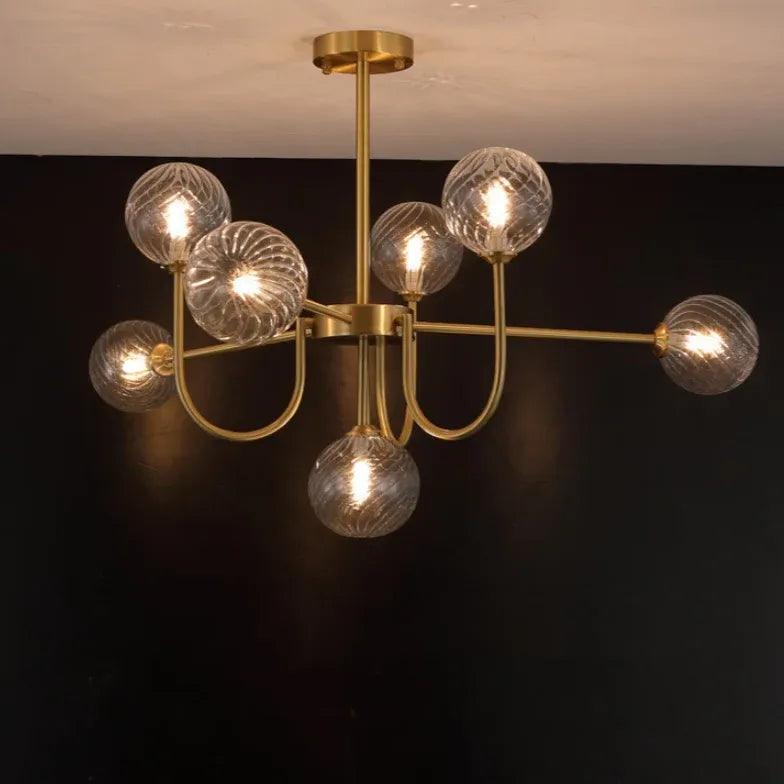 Modern White Asymmetric Chandelier for Living Room - Elegant Ceiling Light Fixture for Dining Room, Bedroom & Home Decor