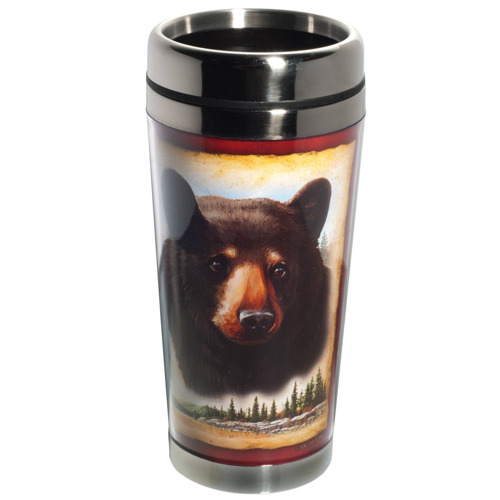 Premium Stainless Steel Travel Mug for Outdoor Adventures - Insulated Coffee Cup for Camping, Hiking & Road Trips - American Expedition Wildlife Design