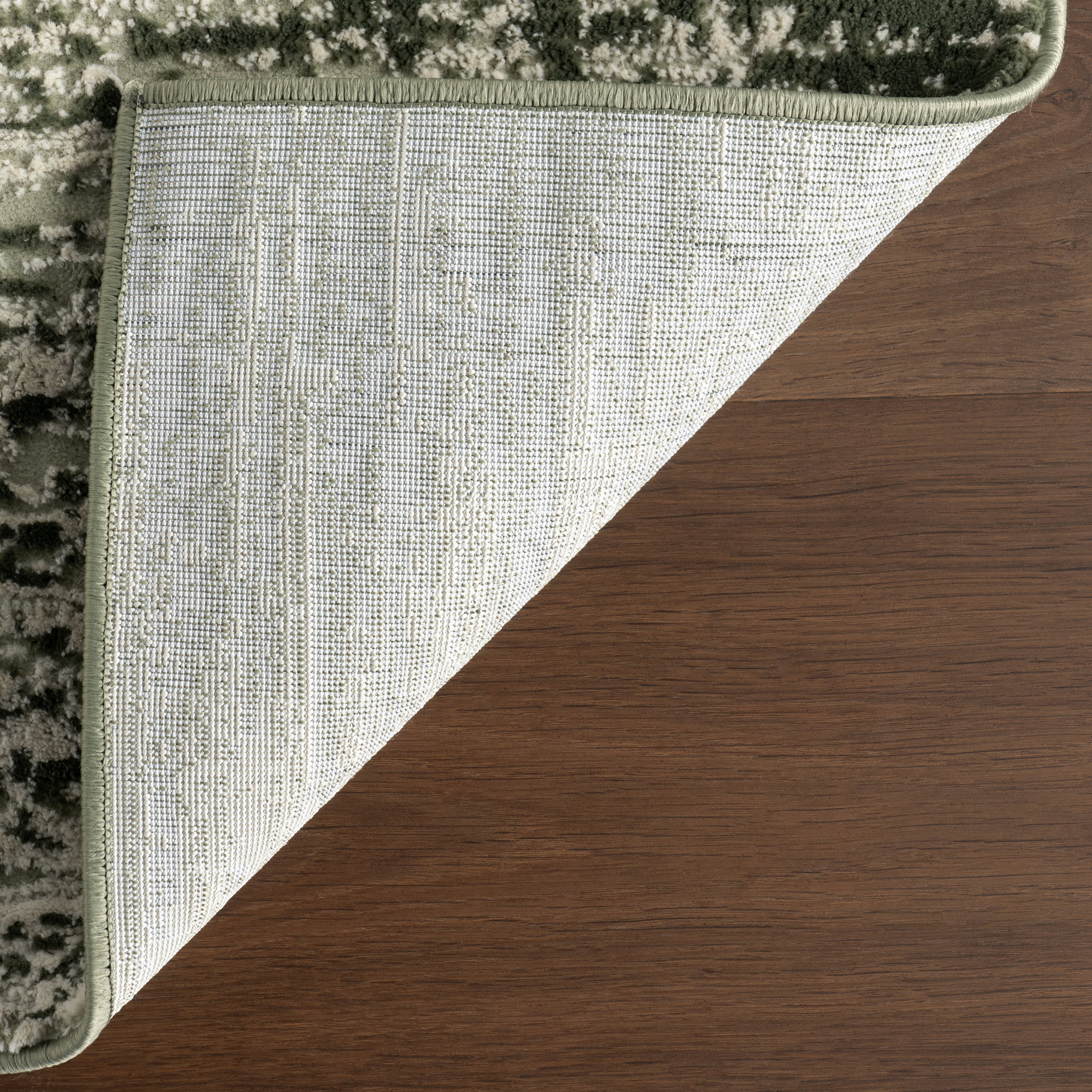 Chitwan Washable Rug - Eco-Friendly Green Area Rug for Living Room, Bedroom & Home Decor | Machine Washable & Durable