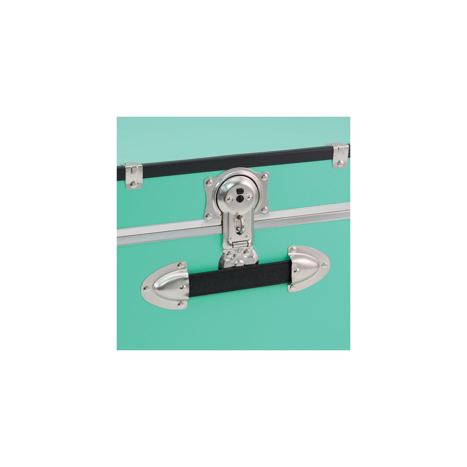 Southwestern Style 30-Inch Rolling Trunk with Lock - Teal, Durable Luggage with Secure Locking System & Spacious Storage | Perfect for Air Travel, Road Trips & Home Organization