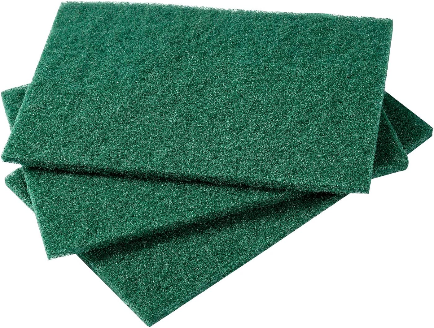 6 x 9 Inch Heavy Duty Green Scouring Pads - 36 Pack - Commercial Grade Cleaning Pads for Kitchen, Grill, Pots & Pans - Rust-Free & Durable Scrubbing Pads for Tough Stains