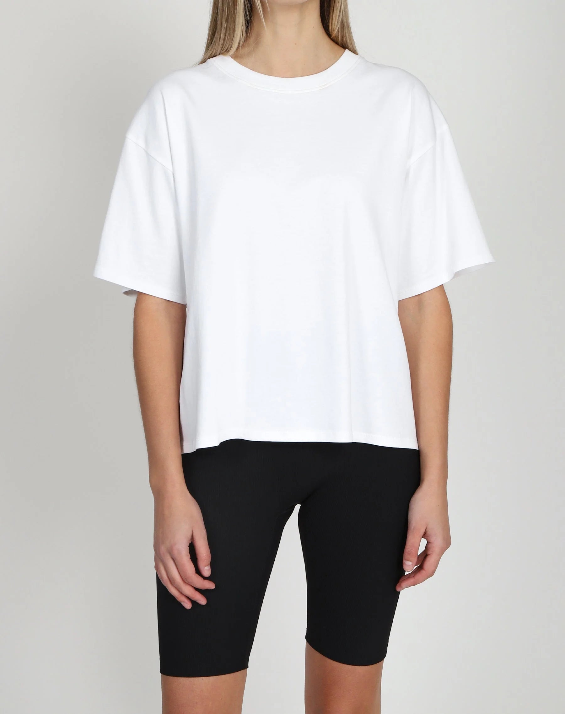 Brunette the Label Women's Oversized Boxy Tee - Soft Cotton Relaxed Fit T-Shirt for Casual Wear, Loungewear & Everyday Outfits