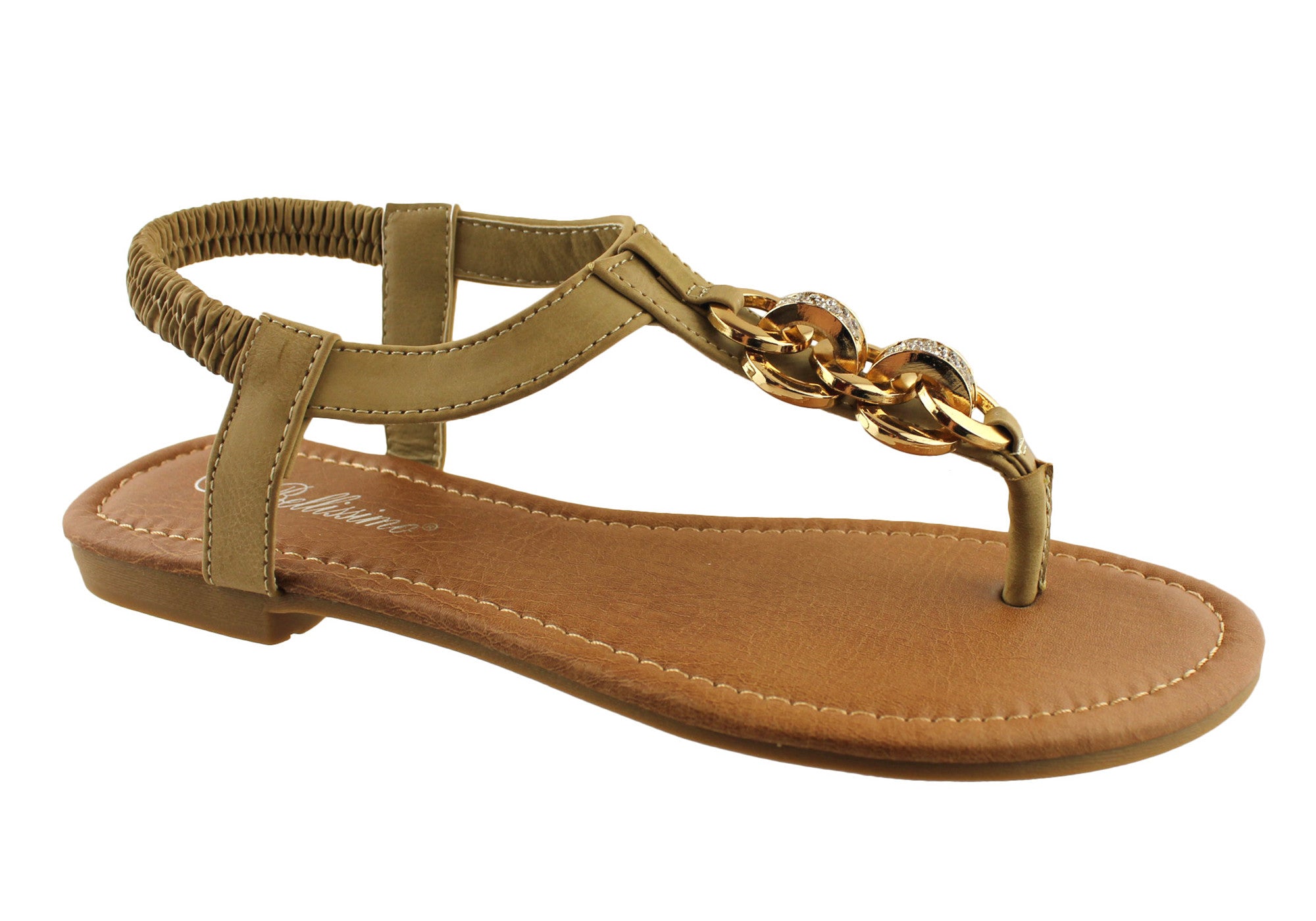 Bellissimo Link Women's Fashion Sandals - Comfortable Summer Beach Sandals for Women, Stylish Casual Walking Shoes - Perfect for Vacation, Travel and Outdoor Activities
