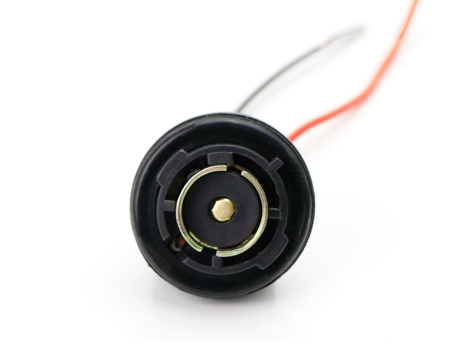 1156 7506 P21W Metal Socket/Base with Pigtail Wiring Harness - Compatible with Turn Signal, Brake Light, Tail Light - Perfect for Car, Truck, Motorcycle, and RV Lighting Upgrades