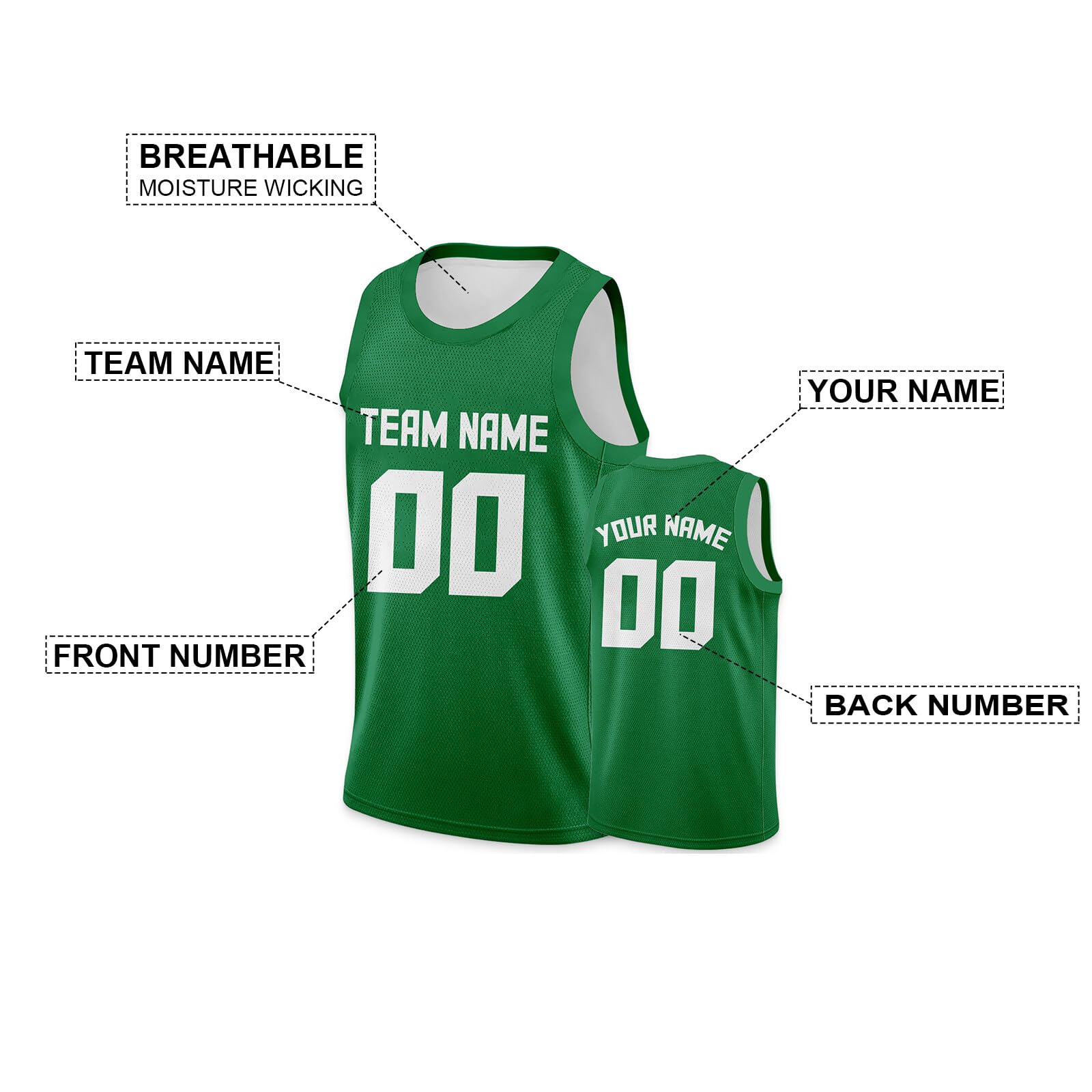 Custom Basketball Jersey Personalized Team Uniform for Men & Youth - S-5XL for Games & Training