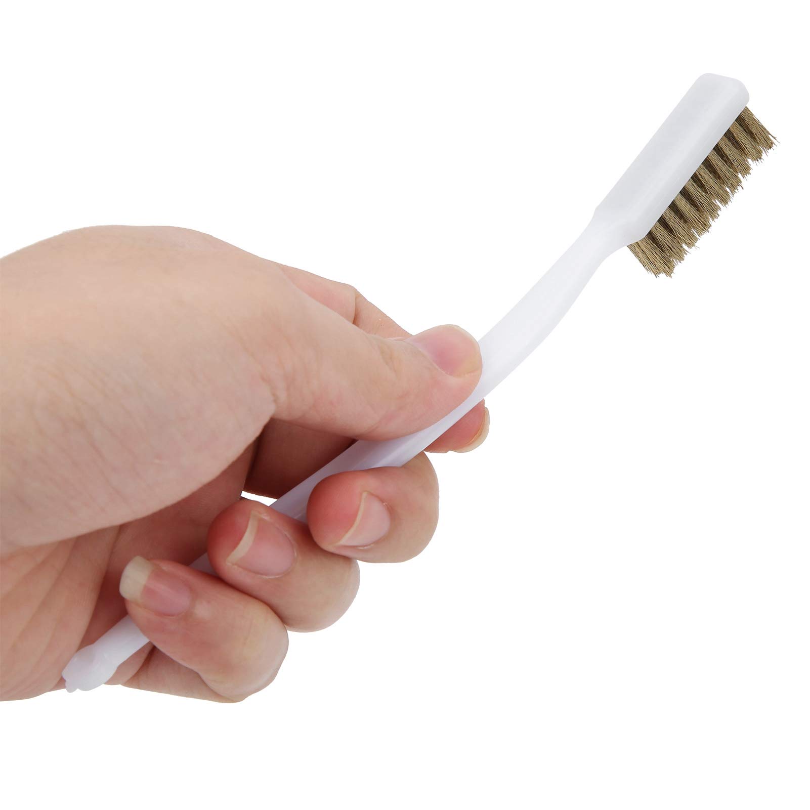 Copper Wire Brush for Rust Removal & Cleaning - Heavy Duty Industrial Wire Brush for Nozzle, Metal, and Surface Cleaning - Ideal for Industrial Maintenance, Automotive Repair, and DIY Projects