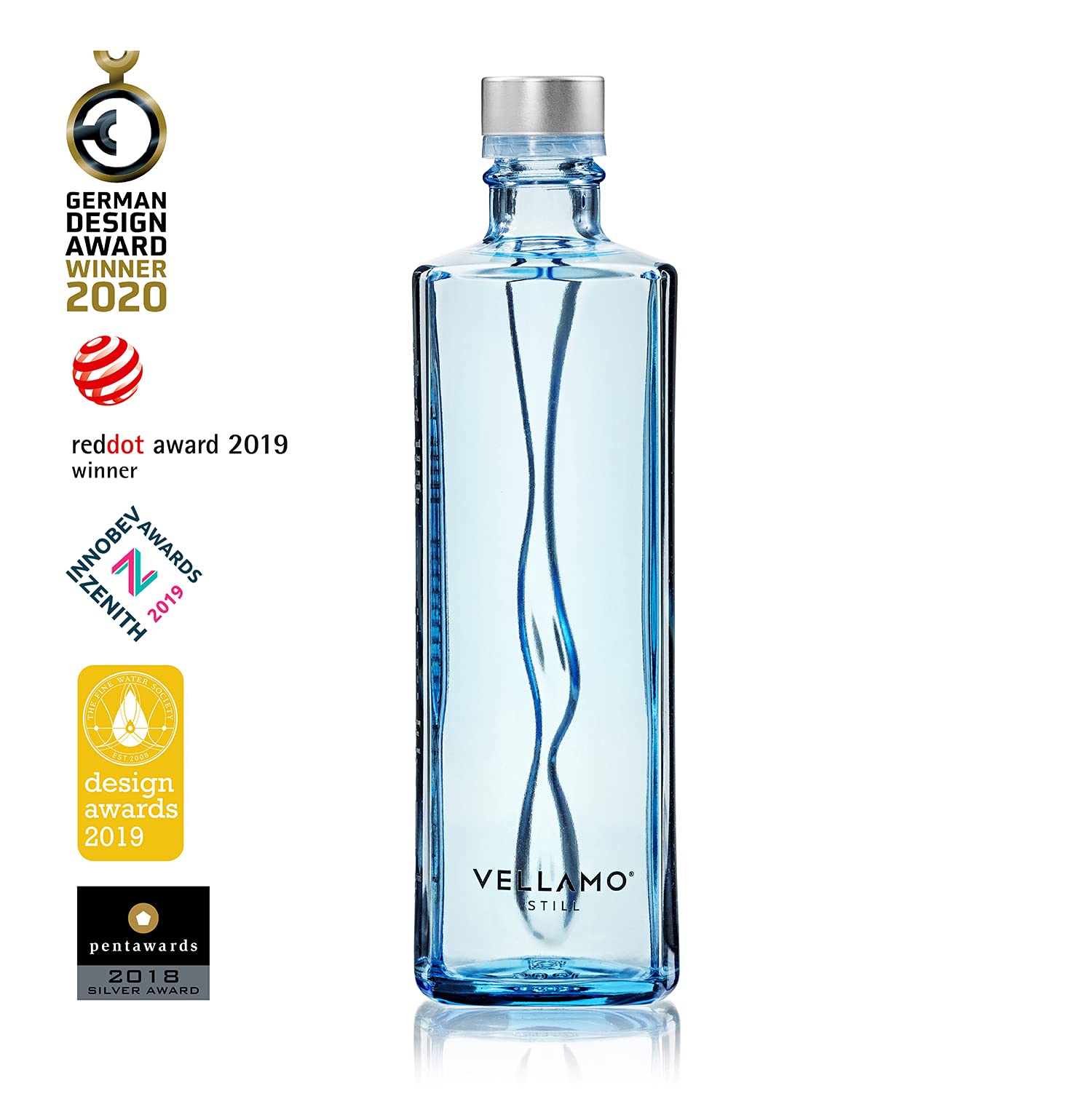 Vellamo Sparkling Natural Mineral Water - 500mL (16 Glass Bottles) - Premium Hydration for Parties, Events & Healthy Lifestyle