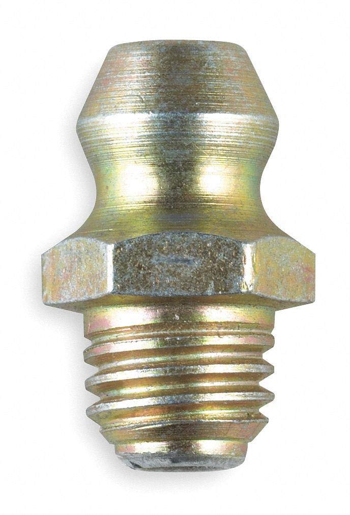 Kingfisher M10-1.5 Straight Grease Fitting - 10 Pack (1XGK5) - Heavy Duty Zerk Fittings for Automotive, Industrial & Agricultural Equipment Maintenance