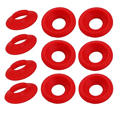 Premium Silicone Rubber Grolsch EZ Cap Swing Top Bottle Washer Gasket - 25pcs (Red/White) - Replacement Seals for Home Brewing, Kombucha & Fermentation - Durable & Leak-Proof for Beer Bottles, Mason Jars & DIY Projects