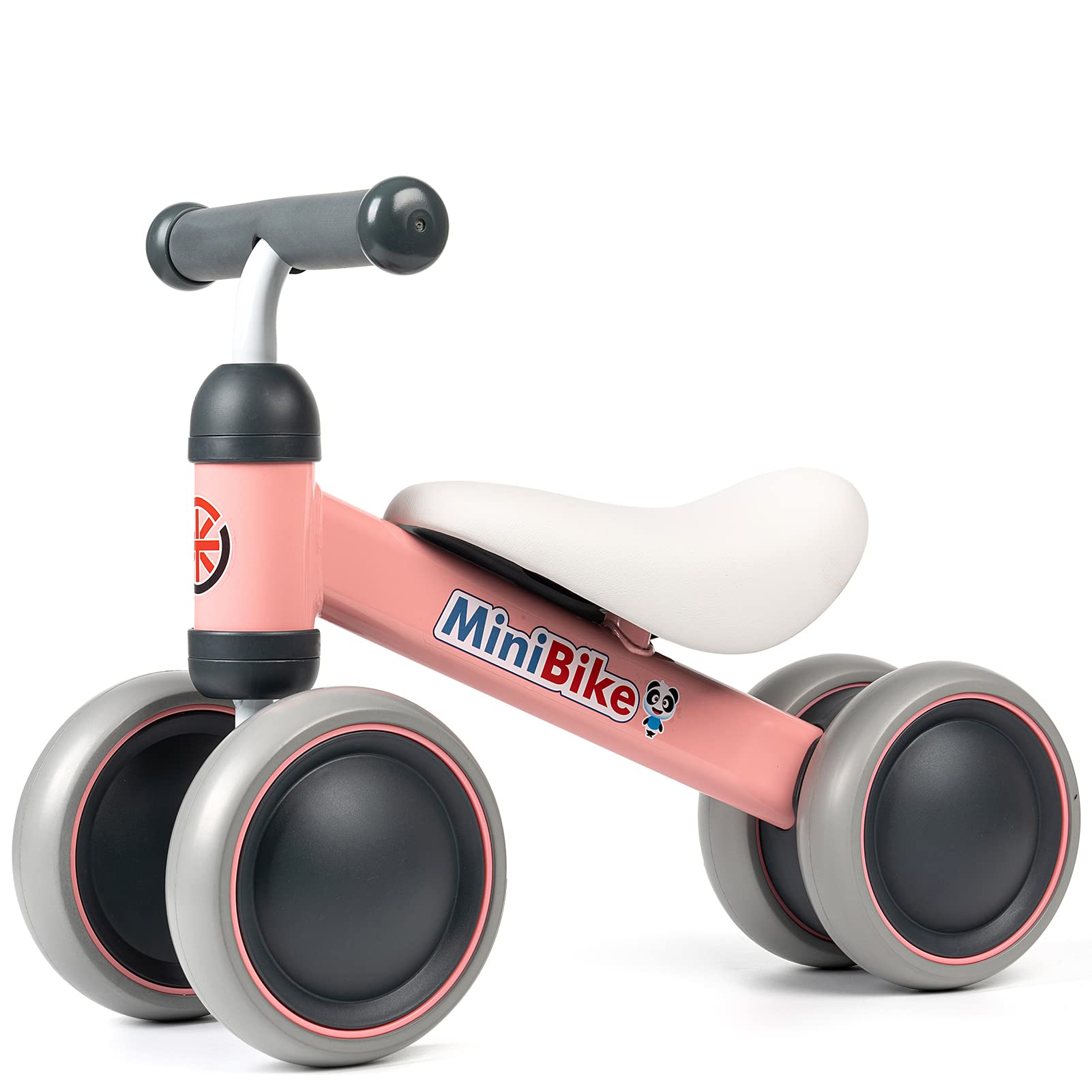 Xiapia Baby Balance Bike for 1-2 Year Olds | No-Pedal Toddler Bike with 4 Silent Wheels | First Birthday & Christmas Gift for Boys & Girls | Perfect for Indoor Play & Outdoor Learning to Ride