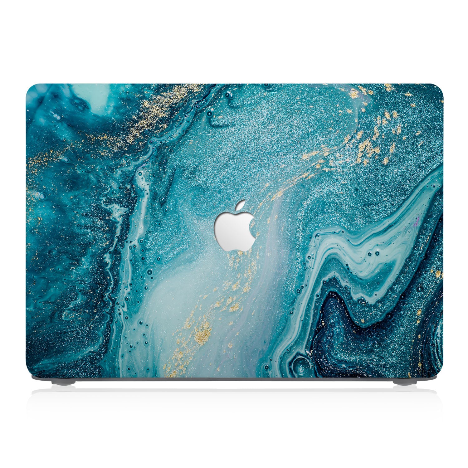 Premium Marble Gold MacBook Case - Slim Protective Cover for MacBook Air & Pro | Stylish & Durable for Work, Travel & Everyday Use