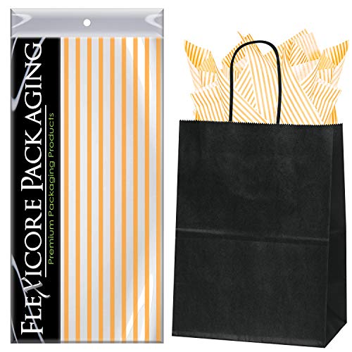 Tangerine Orange Pin Stripe