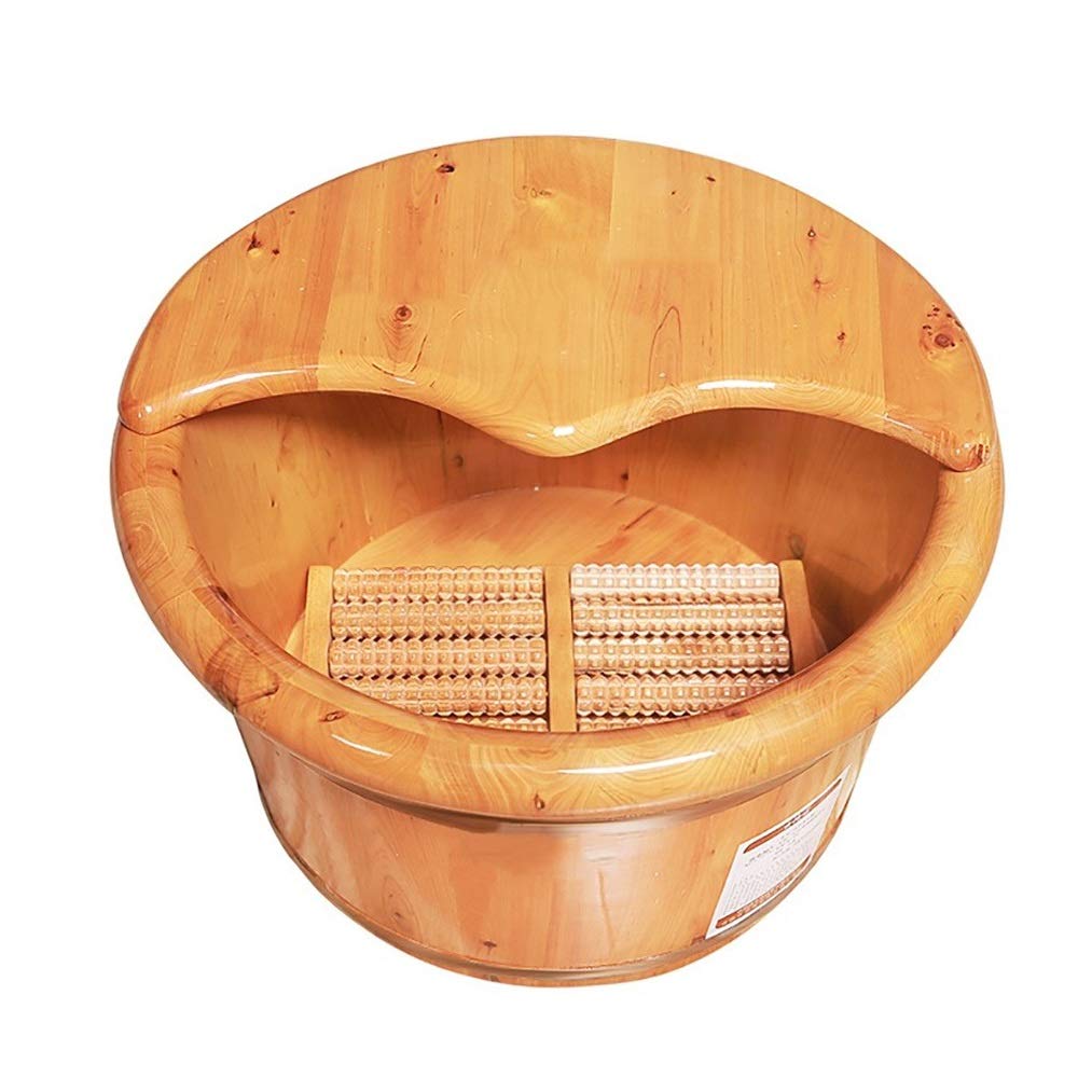 Relaxing Wooden Foot Bath Tub with Massage - Home Spa Sauna Set for Foot Care & Relaxation - Perfect for Home Use, Gifts & Wellness Retreats