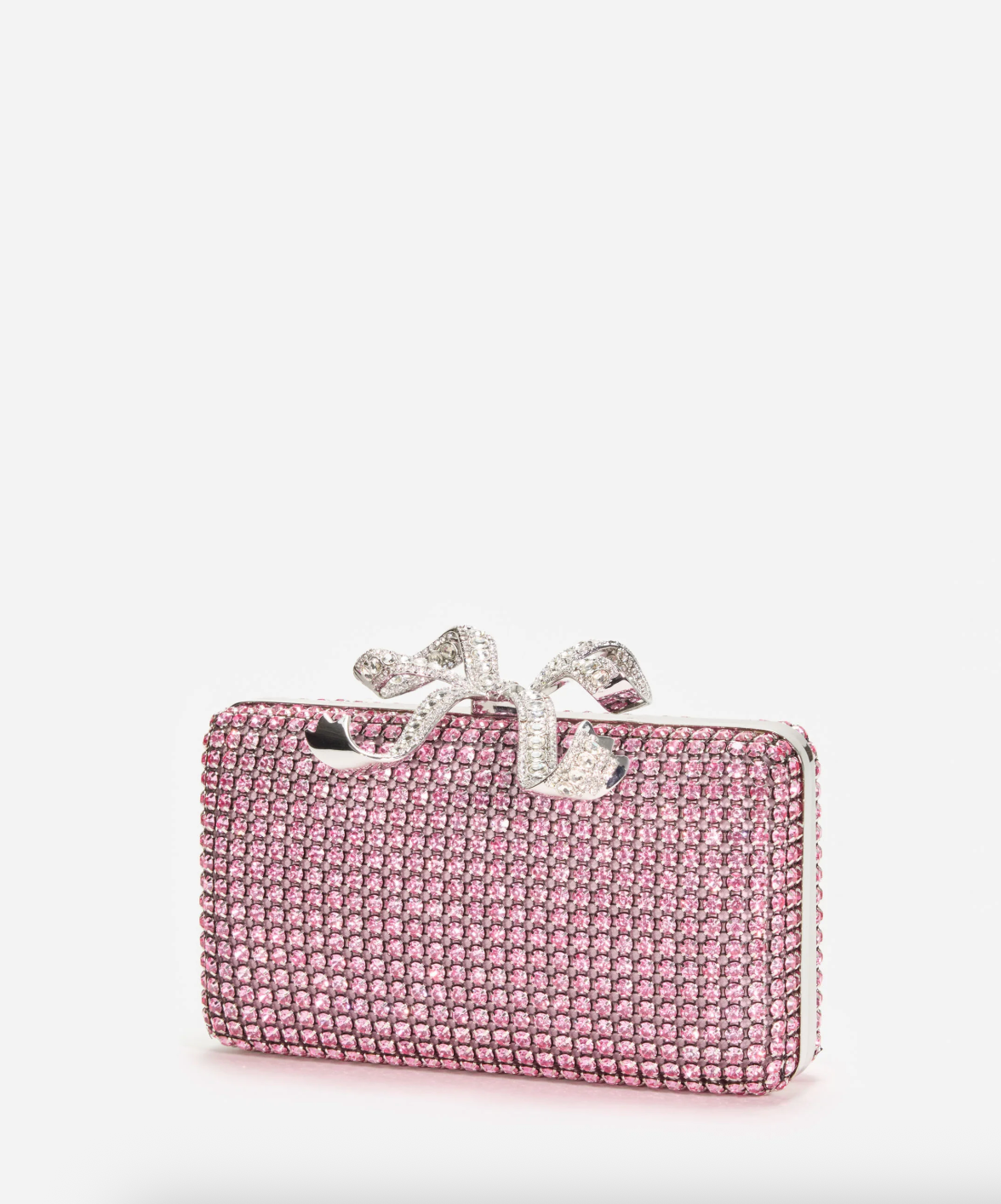 Elegant Pink Crystal Box Clutch - Women's Evening Bag for Parties, Weddings & Special Occasions