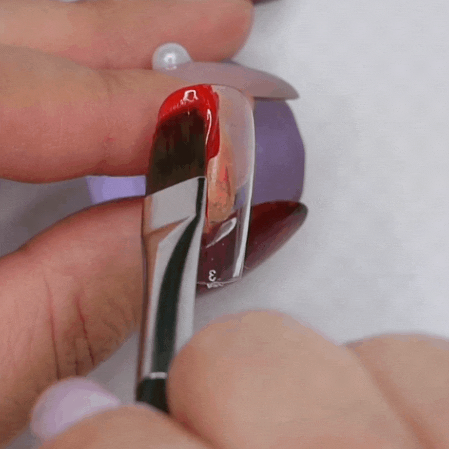 Kokoist Professional Wide Flat Nail Brush for Gel Polish - Perfect for Nail Art, Manicures & Pedicures at Home or Salon