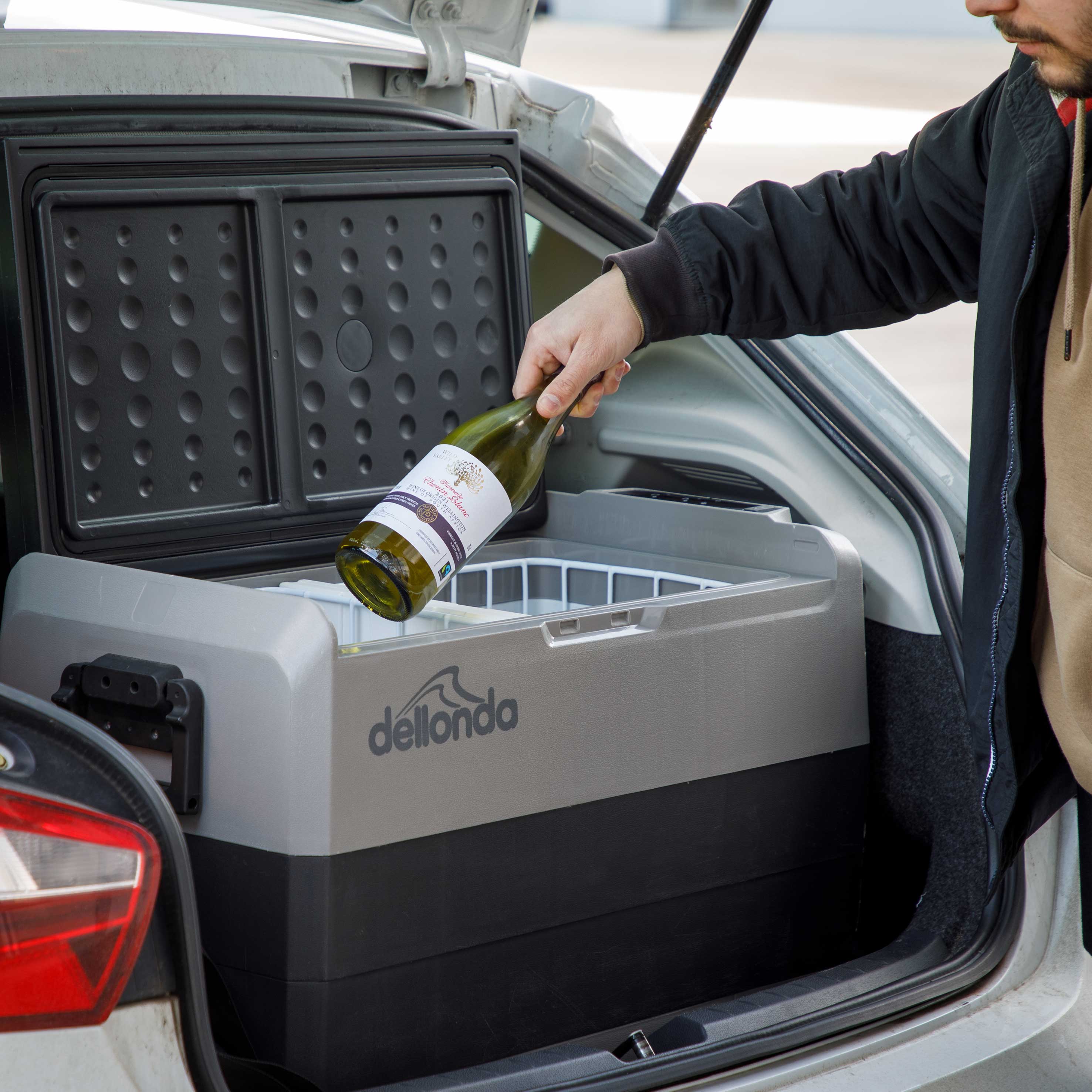 50L Portable Car Fridge Freezer - 12V/24V/230V Dual Zone Compressor Cooler for Road Trips, Camping & Outdoor Adventures | DL132 Model