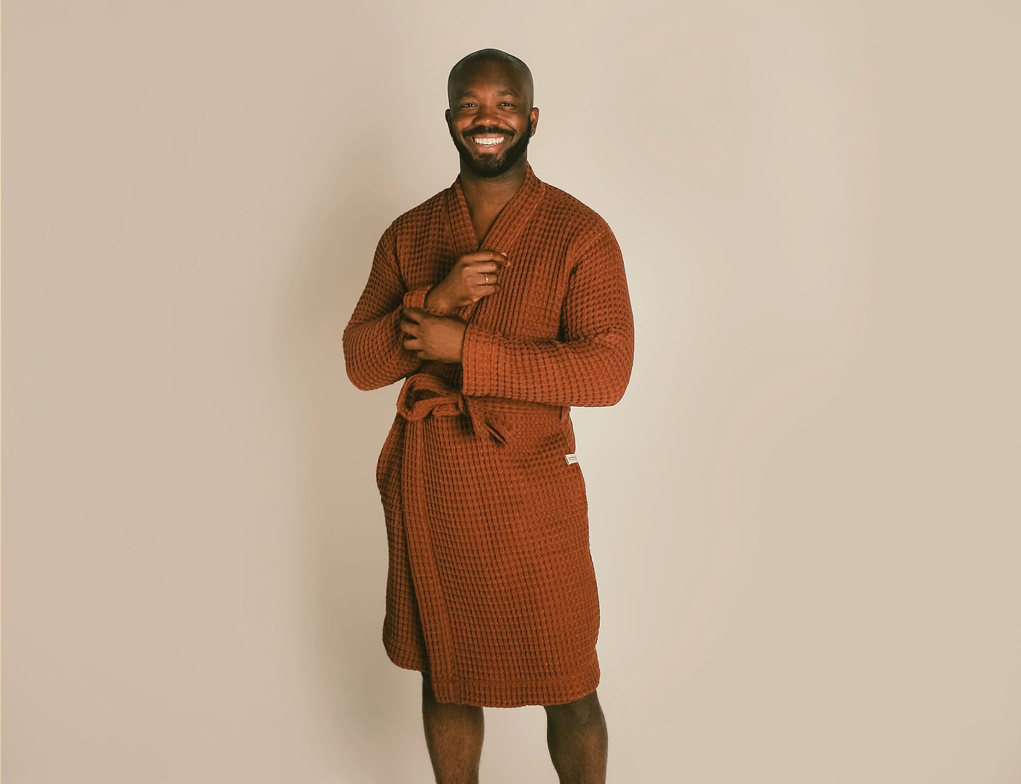 Organic Waffle Knit Robe for Women - Soft & Cozy Bathrobe with Pockets - Perfect for Spa, Lounge & Relaxation at Home