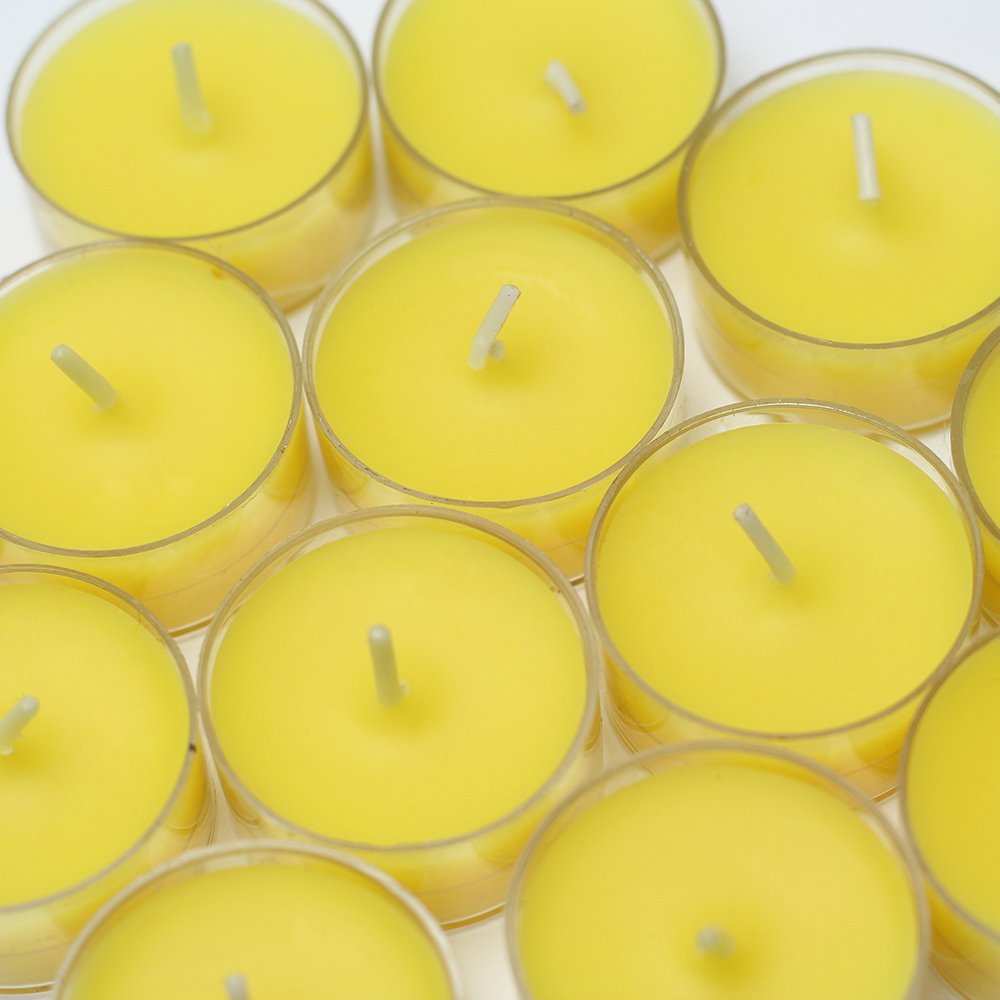 600-Piece Yellow Tealight Candles for Home Decor, Weddings & Relaxation - Long-Lasting Mini Candles for Aromatherapy, Parties & Romantic Ambiance