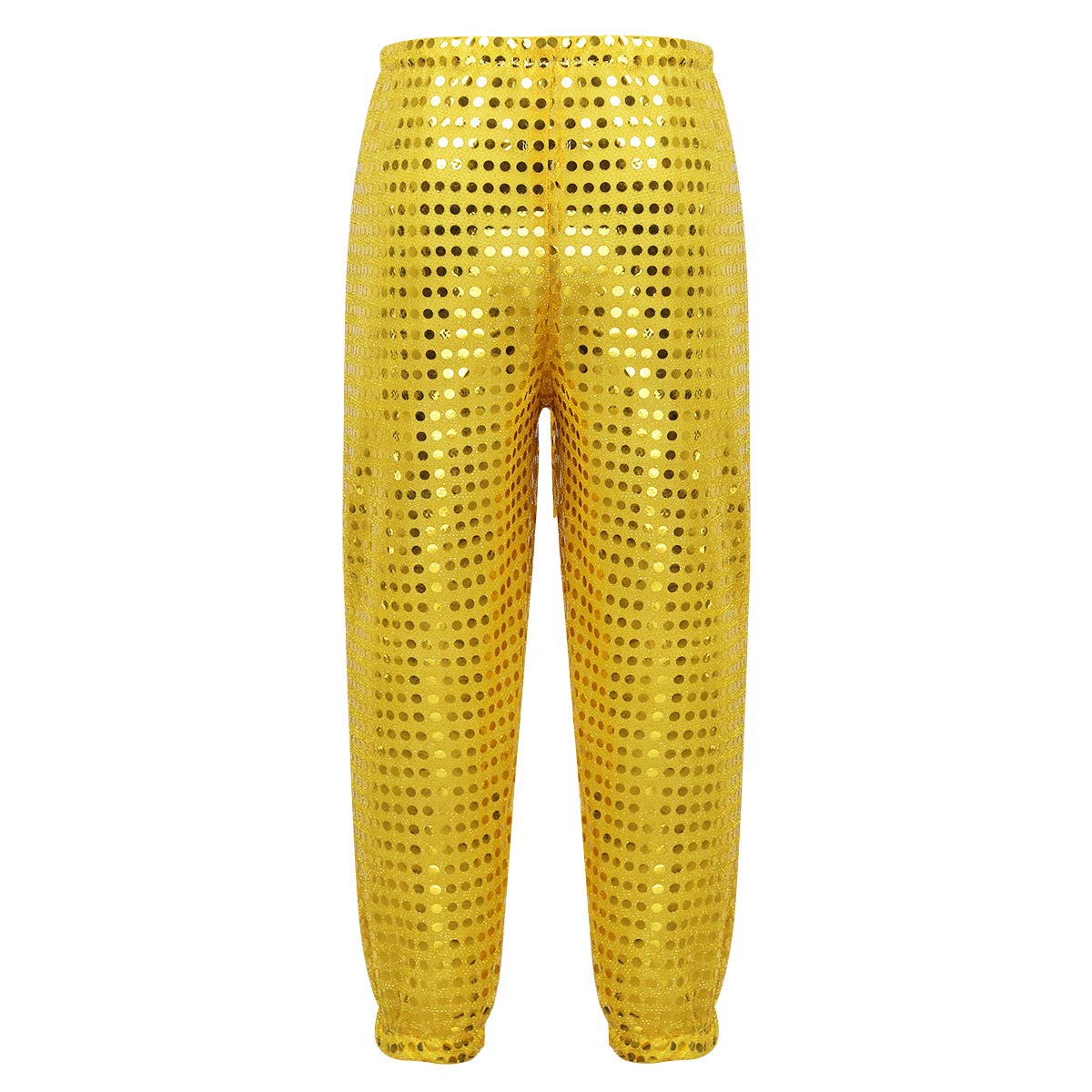YEAHDOR Kids Glitter Sequins Hip Hop Jazz Dance Pants - Boys & Girls Street Dance Costume for Group/Solo Competition | Perfect for Performances, Recitals & Dance Classes
