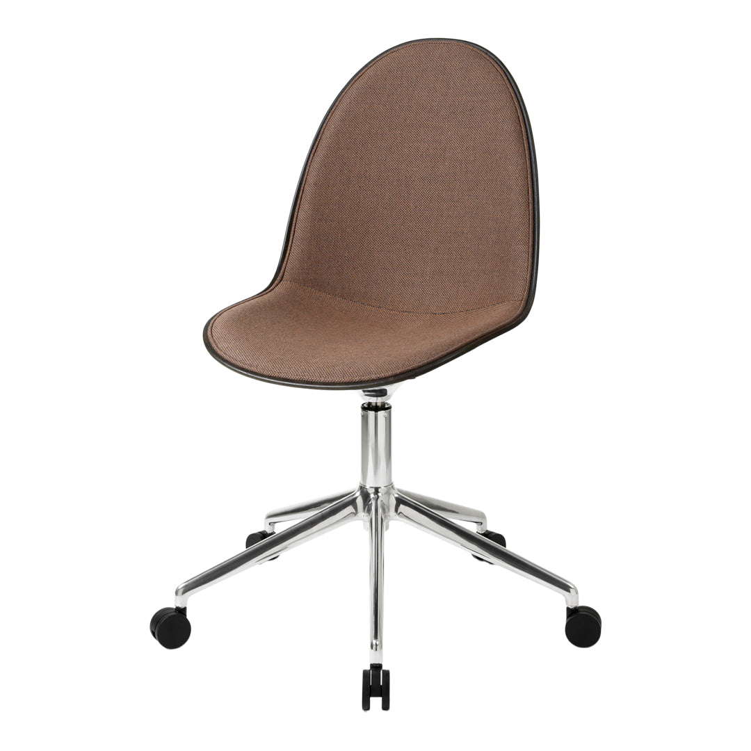 Eternity Swivel Chair with Casters - Upholstered Office Chair for Home & Workspace - Comfortable 360 Degree Rotating Desk Chair with Wheels