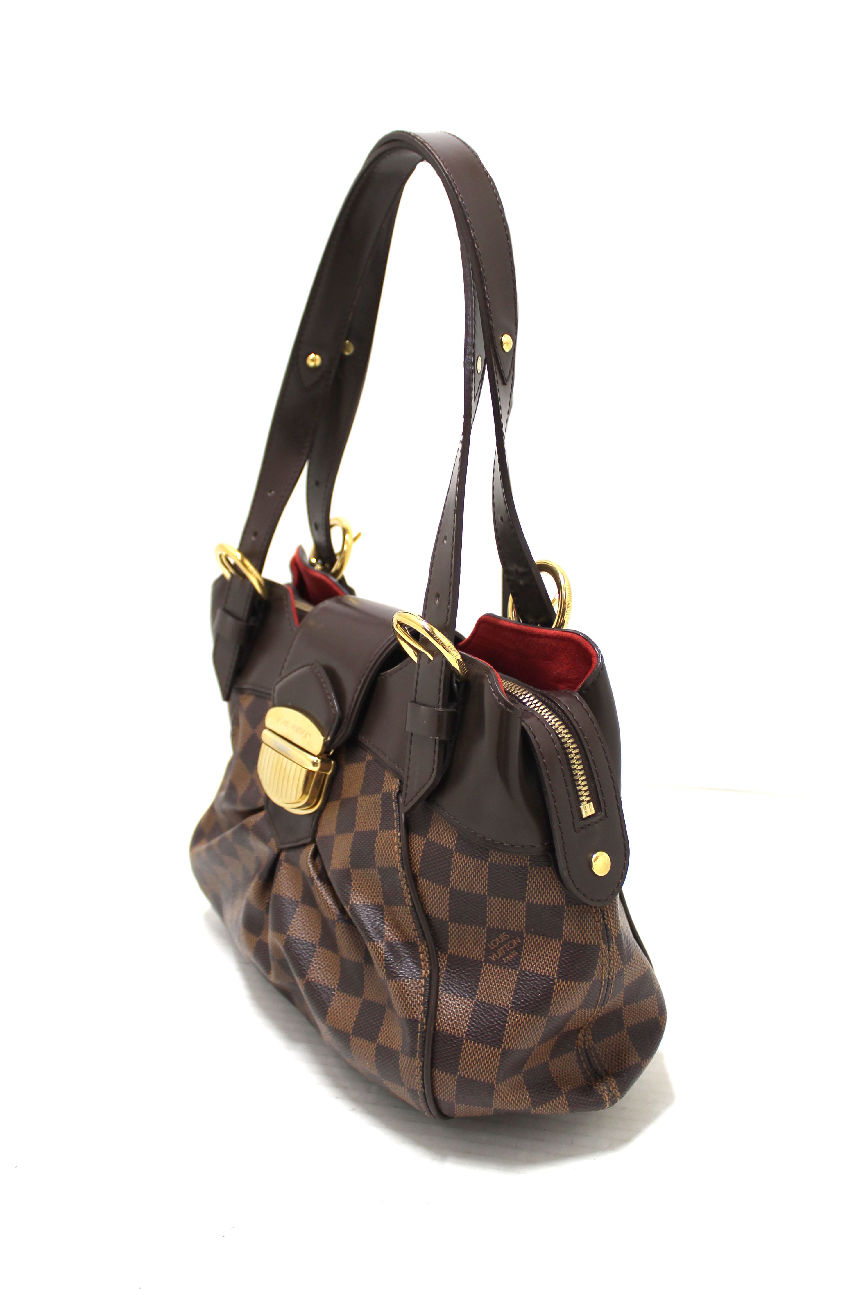 Authentic Louis Vuitton Damier Ebene Sistina MM Shoulder Bag for Women | Luxury Designer Handbag | Perfect for Work, Travel & Everyday Use