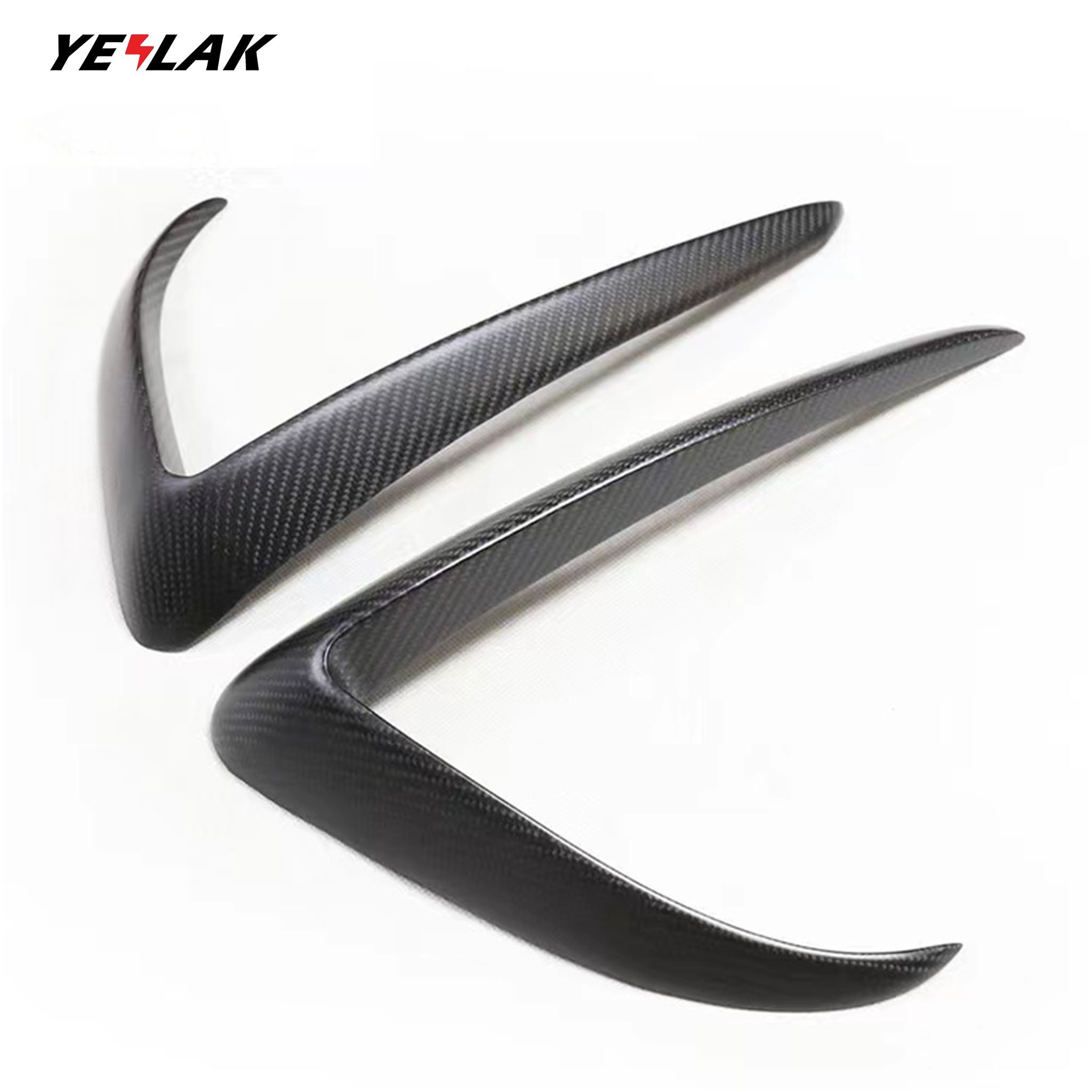 Premium Real Carbon Fiber Fog Light Trim Cover for Tesla Model 3/Y/S/X - Aerodynamic Custom Fit Upgrade | Enhance Style & Protection for Daily Driving & Car Shows