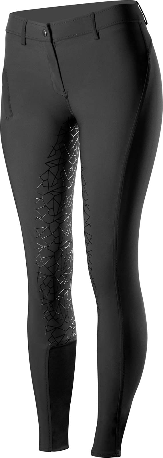 HORZE Women's Joanna Silicone Full Seat Breeches - Equestrian Riding Pants for Horseback Riding & Show Jumping - Comfortable & Durable for Training & Competitions