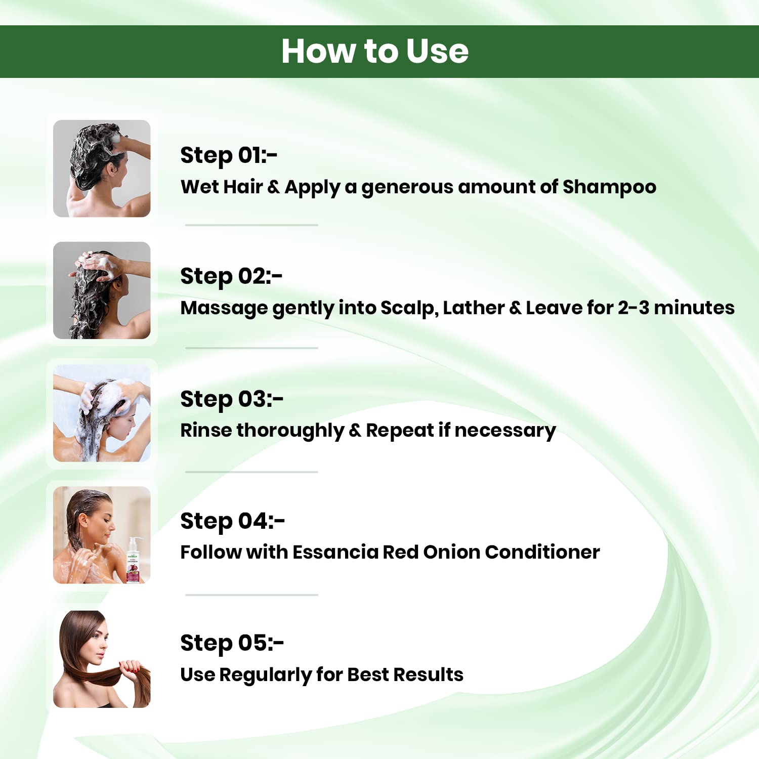 Essencia Tea Tree & Rosemary Oil Shampoo for Dandruff Control & Hair Growth - Sulfate Free, Paraben Free, Silicone Free Formula (500ml) | Gentle Daily Use for Men & Women | Perfect for Scalp Care & Thicker Hair