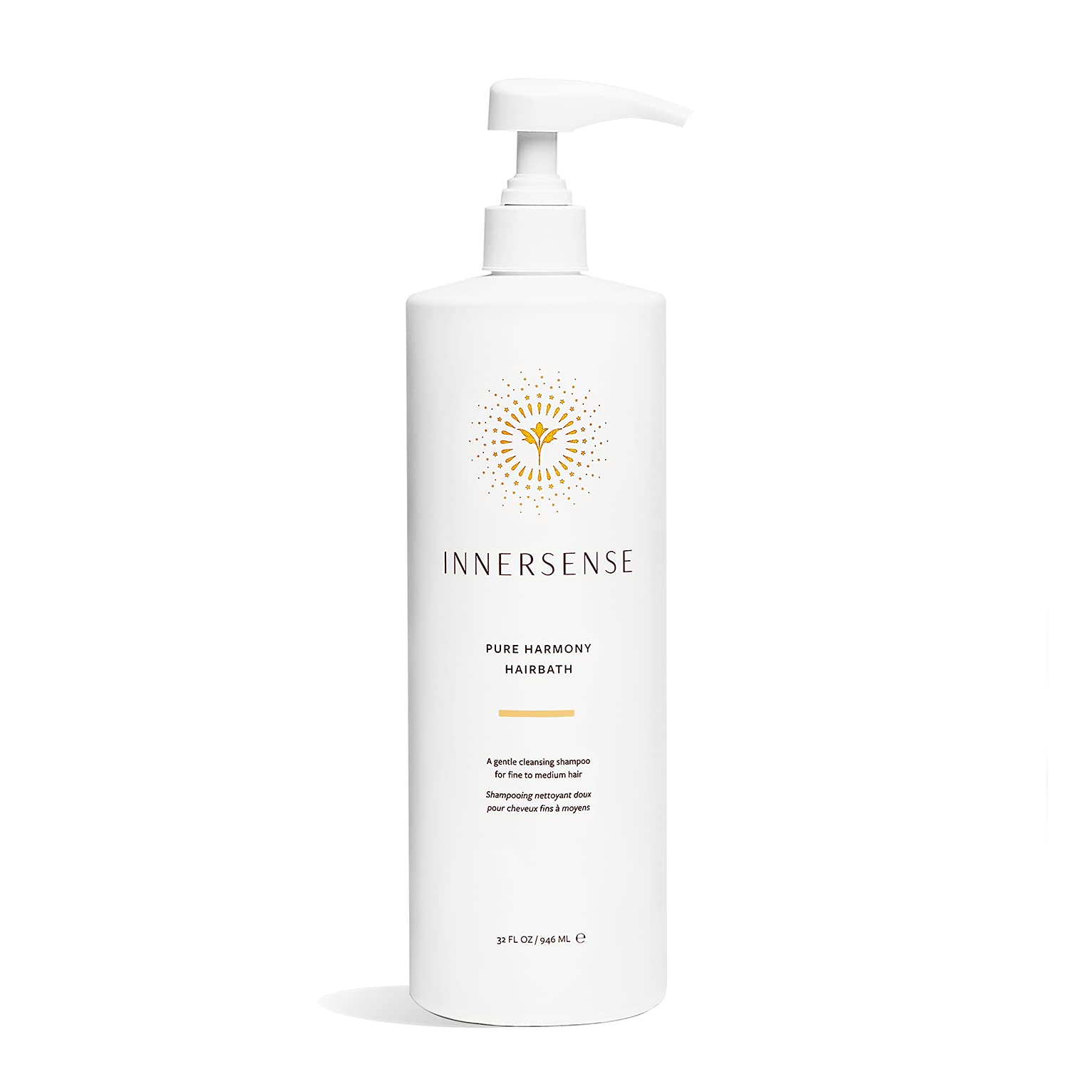 INNERSENSE Organic Beauty Pure Harmony Hairbath - Sulfate-Free Shampoo for Natural & Curly Hair - Hydrating & Volumizing Hair Care for Daily Use at Home & Salon