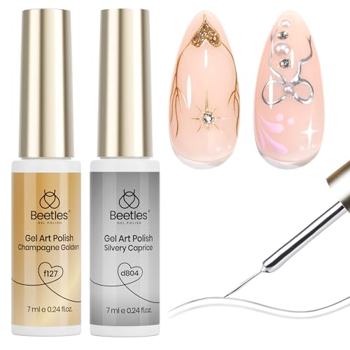 2pcs Silver Gold Gel Liner Set
