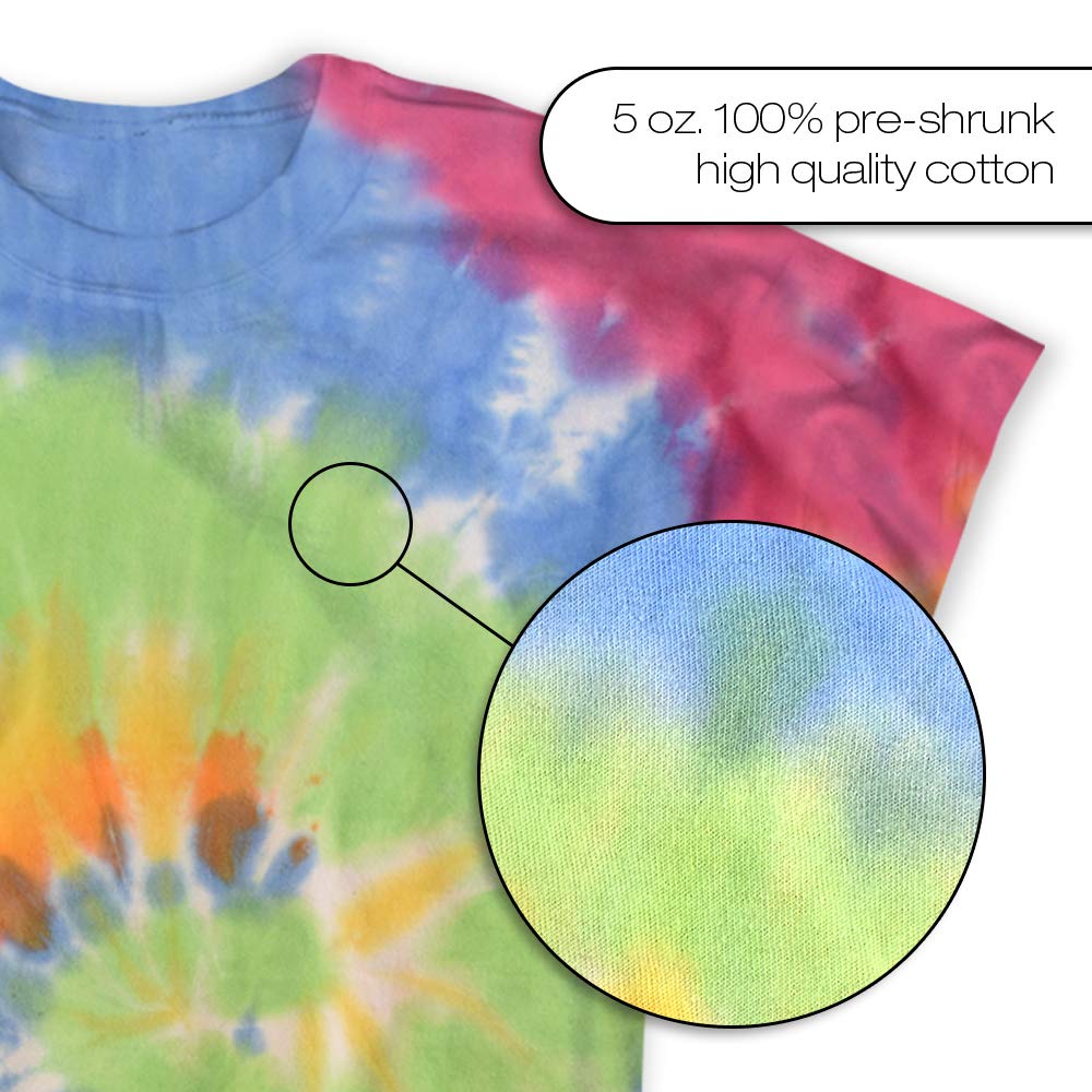 Popfunk Classic Friends Logo Tie Dye Unisex T-Shirt - Comfortable Cotton Tee for Men & Women - Perfect for Casual Wear, Gifts, and TV Show Fans