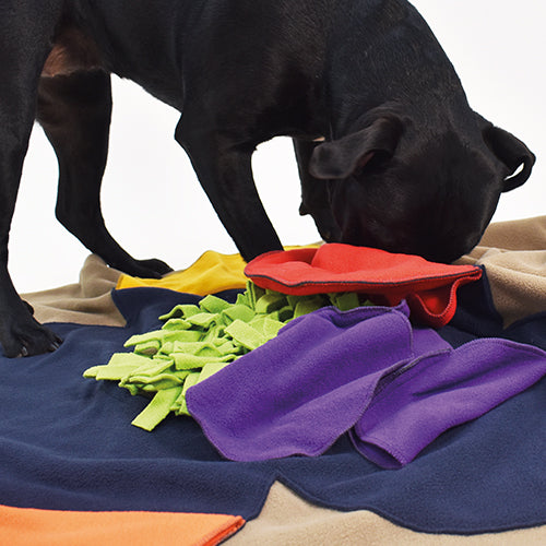 Interactive Dog Sniff and Search Nosework Puzzle Game - Flower Scent Training Pad for Mental Stimulation & Enrichment | Perfect for Indoor Play, Obedience Training, and Canine Enrichment Activities