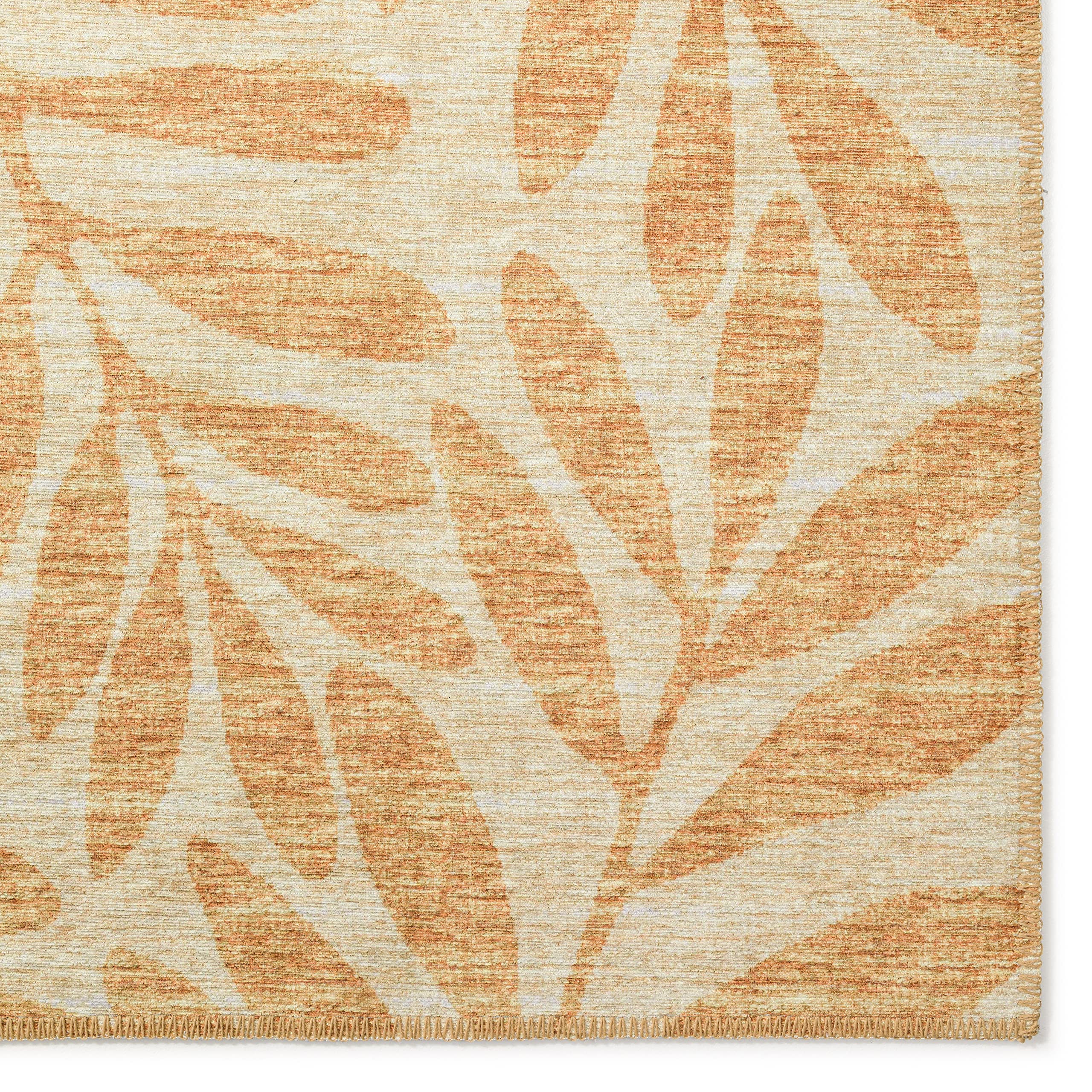 Addison Rugs Yuma AYU35 Gilded 3' x 5' Area Rug - Elegant Gold Accent Living Room Carpet for Bedroom, Dining Room & Home Decor