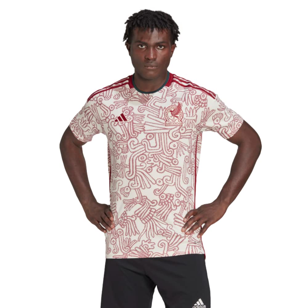 adidas Mexico Away Fan Shirt for Men - Authentic Soccer Jersey - Lightweight & Breathable - Perfect for Game Day, Fan Events & Casual Wear