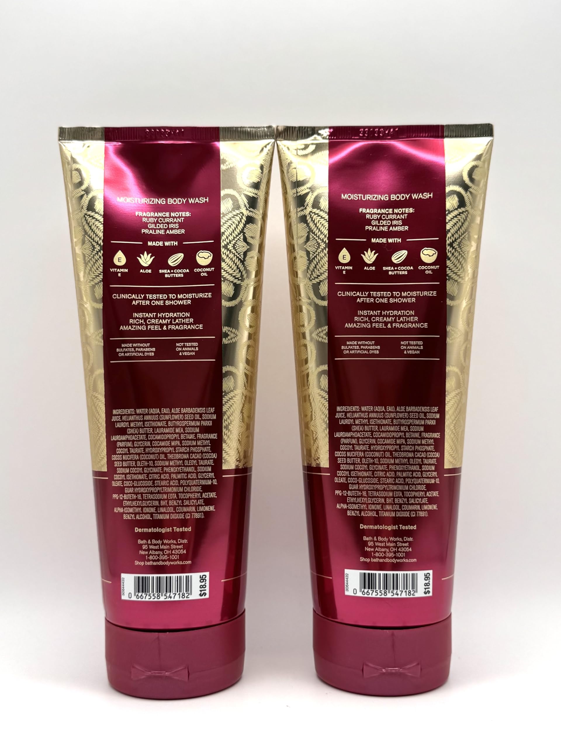 Luminous Moisturizing Body Wash with Shea Butter & Vitamin E - Hydrating & Nourishing Shower Gel for Dry Skin - Bath & Body Works 10 fl oz (2-Pack) - Perfect for Daily Shower Routine & Spa-Like Experience at Home