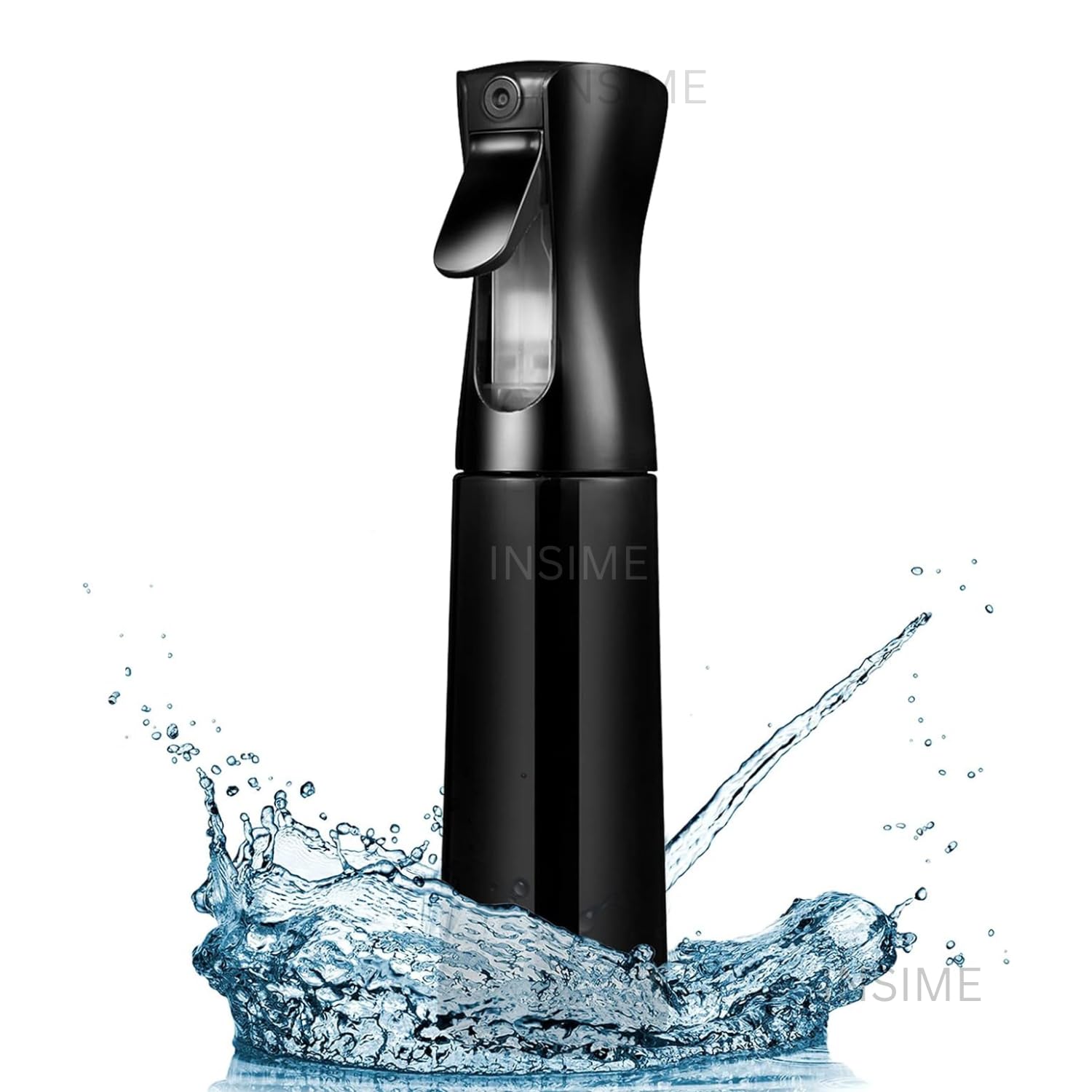 INSIME Nano Mist Spray Bottle for Hair & Face - Premium Salon Quality Water Mist Sprayer for Women & Men - Small Empty Refillable Bottle for Hair Care, Facial Toner & Makeup Setting (Transparent) - Perfect for Travel, Gym & Daily Skincare Routine